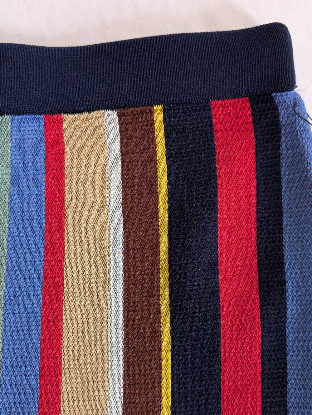 STAUD Striped Midi Skirt Size Medium - Picture 4 of 7